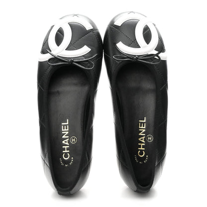 Chanel Cambon Quilted Leather Ballet Flats