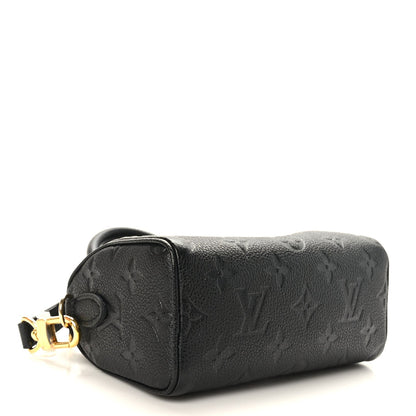 Louis Vuitton speedy-Inspired Black Monogram Satchel