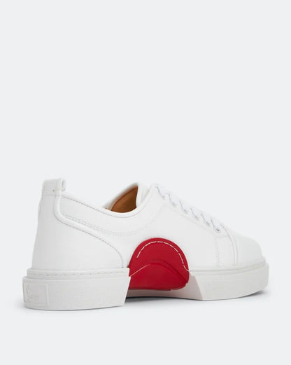 Christian Louboutin White Leather Low-Top Sneakers