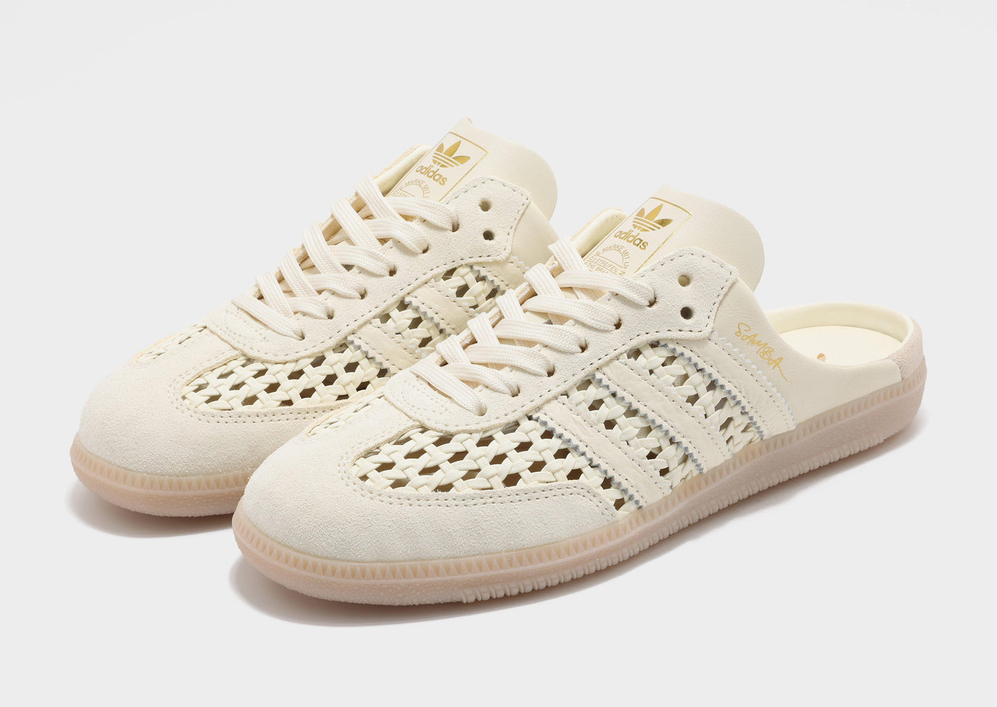Adidas Samba OG Mule – Cream Woven