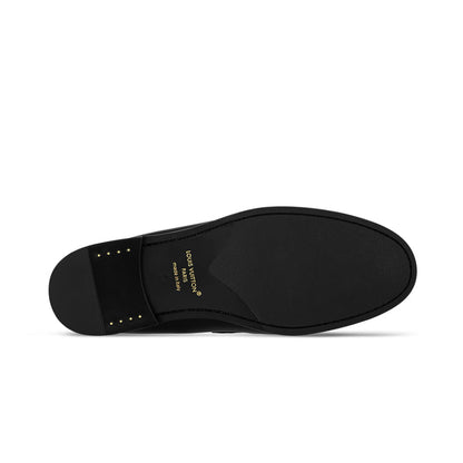 Louis Vuitton Suede LV Initials Loafer Sneakers – Triple Black