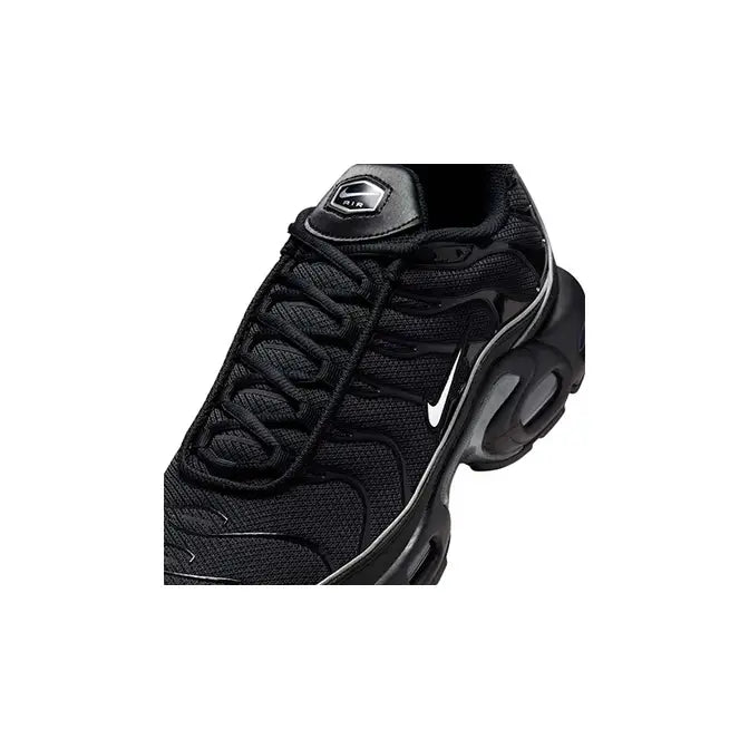 Nike Air Max Plus TN Sneakers – Triple Black White Swoosh.