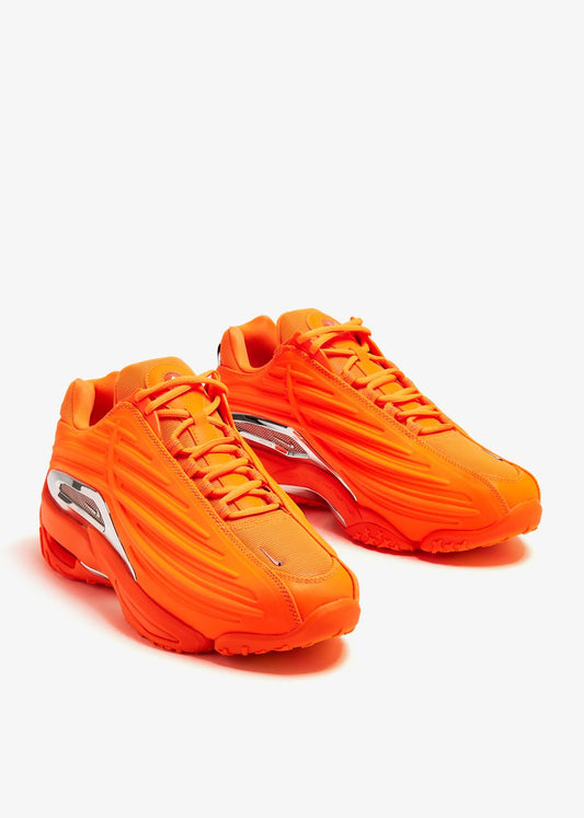 Nike Total Orange Chunky Sneakers with Silver Accents