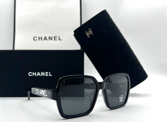 Chanel Black Oversized Square Sunglasses
