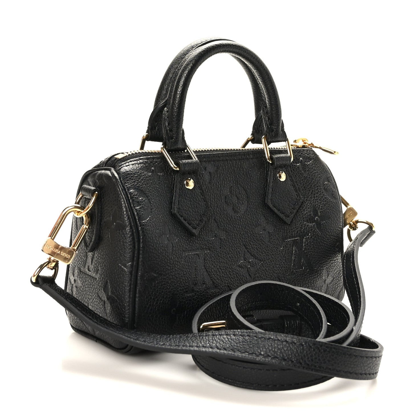 Louis Vuitton speedy-Inspired Black Monogram Satchel
