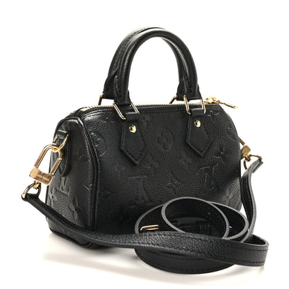 Louis Vuitton speedy-Inspired Black Monogram Satchel
