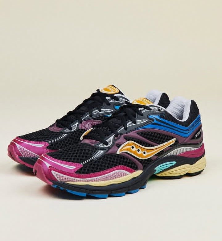 Saucony ProGrid Omni 9 – Black & Multicolor Sneakers