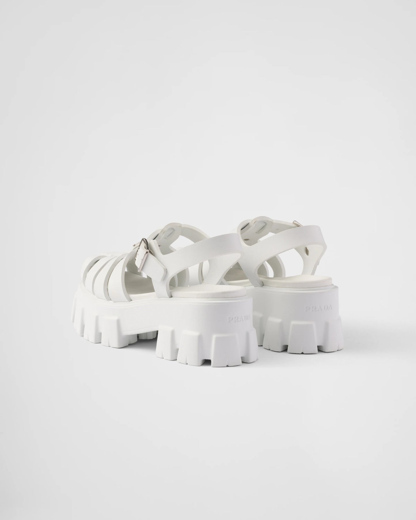 Prada Monolith Women's white Sandals