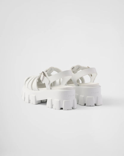 Prada Monolith Women's white Sandals