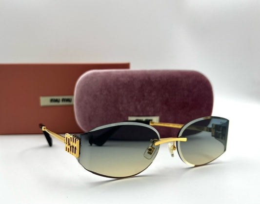 Miu Miu Rimless Geometric Sunglasses