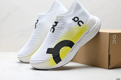 On Cloudboom Strike – White / Flame / Lemon