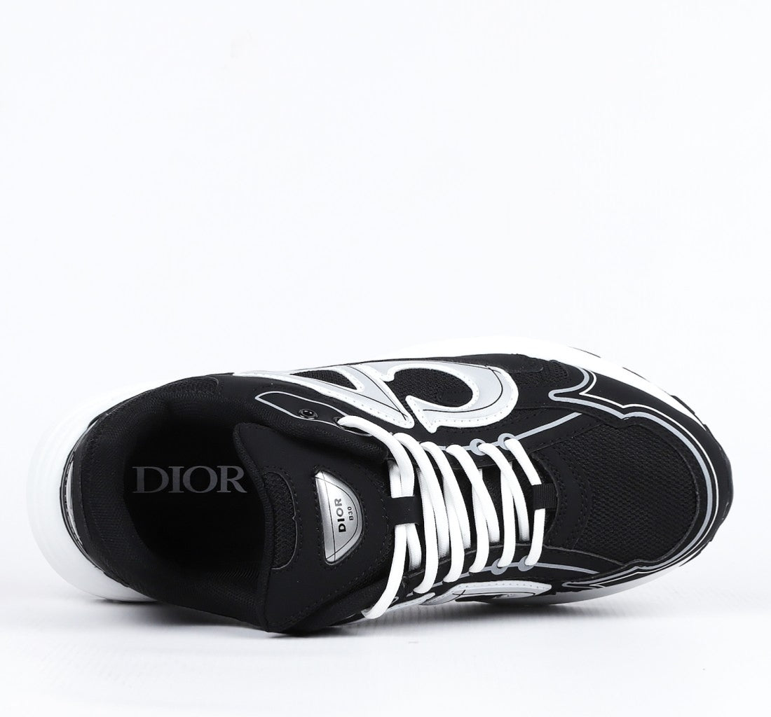 Christian Dior B30 Men's Sneakers – Black White Grey