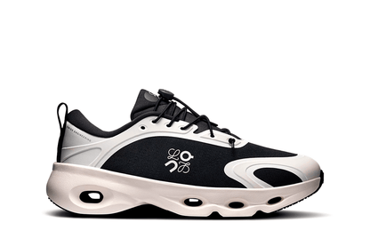 On Cloudsolo Sneakers – Eggshell Black & White