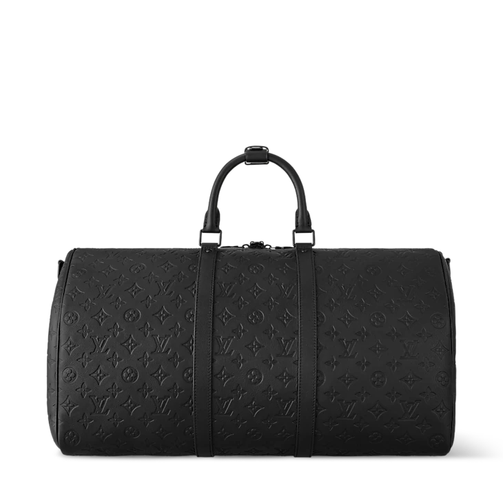 "LOUIS VUITTON Duffel All-Black Travel Bag