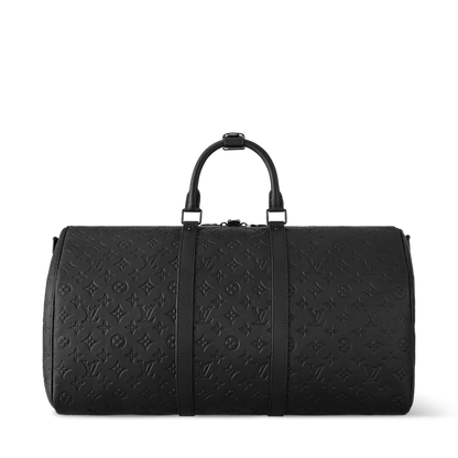 "LOUIS VUITTON Duffel All-Black Travel Bag