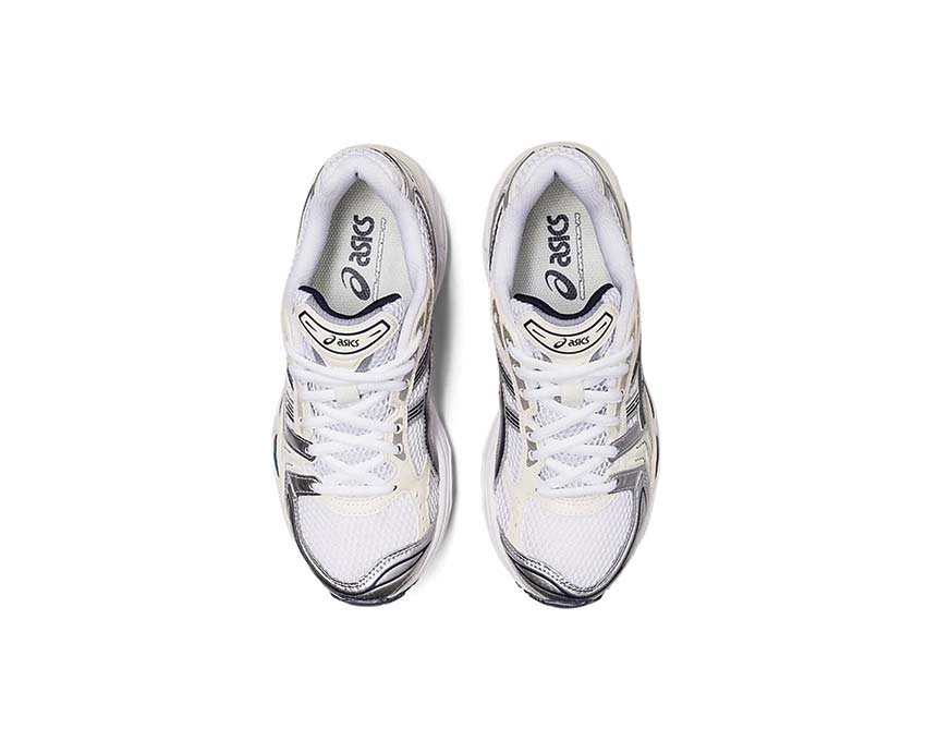 ASICS GEL-KAYANO 14 – White/Silver/Navy Sneakers