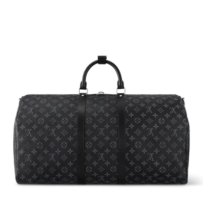 LV Black Graphite Printed Canvas Travel Bag