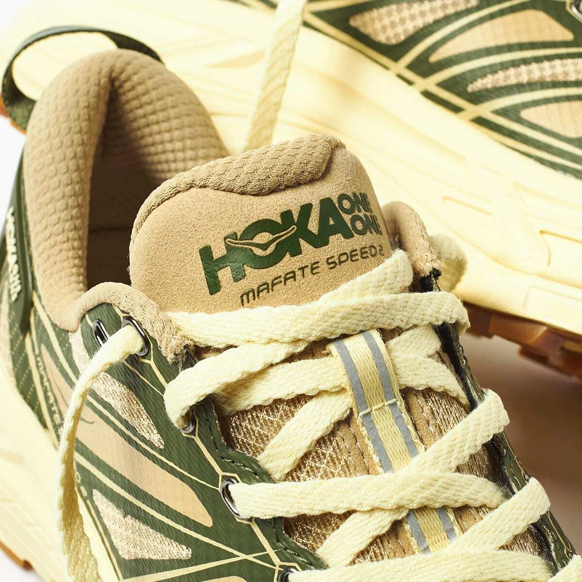 Hoka One One x END. Mafate Speed 2 Sneaker Overland "Beige/Olive Green"