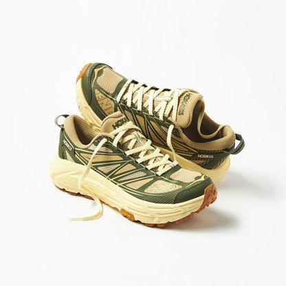 Hoka One One x END. Mafate Speed 2 Sneaker Overland "Beige/Olive Green"